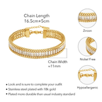 18K Gold Plated Zircon Luxe Bracelet
