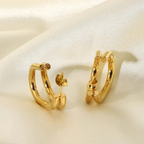 High Shine 18K Gold Plated Earrings