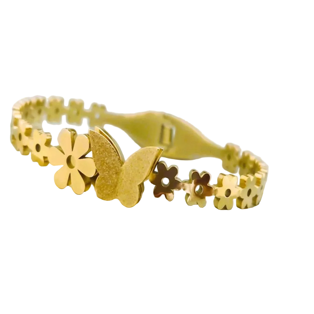 18K Gold Plated Butterfly Bracelet