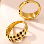 Liora 18K Gold Plated Luxe Statement Ring