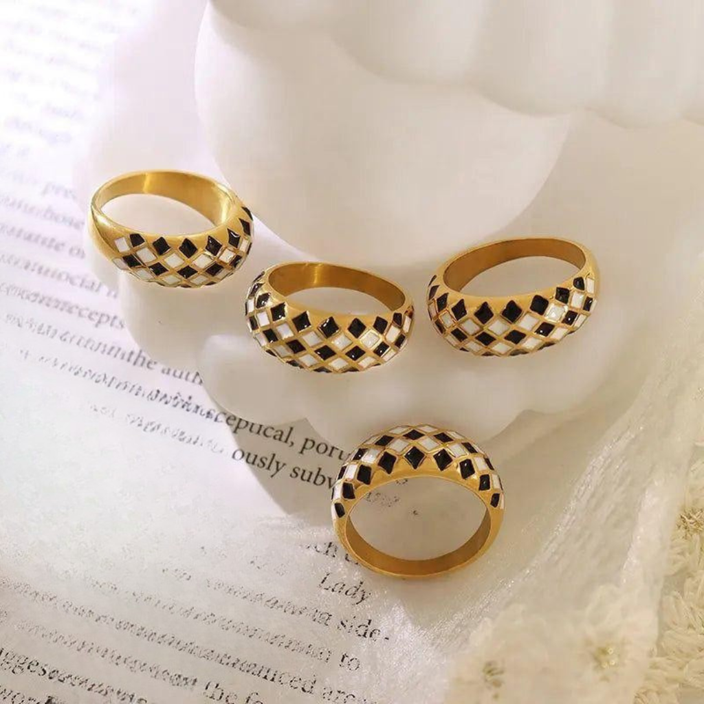 Liora 18K Gold Plated Luxe Statement Ring