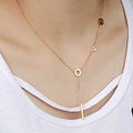 18K Gold Plated Love Charm Pendant Necklace
