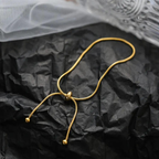 18K Gold Plated Golden Grace Adjustable Snake Chain Bracelet
