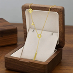 18K Gold Plated Love Charm Pendant Necklace