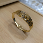 Radiance 18K Gold Plated Cuff Bracelet –  Sculptural Hammered Bracelet for Women