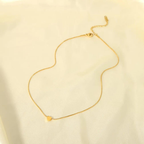 Moonlit Heart 18K Gold Plated Necklace