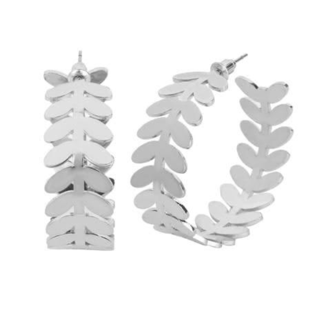 Auric Circle 18K Gold & Silver Plated Hoop Earrings