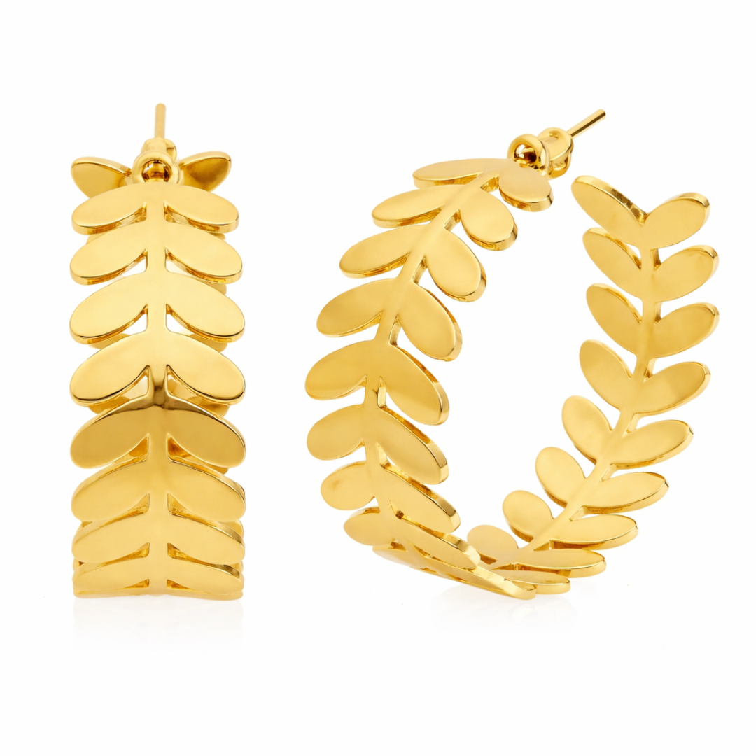 Auric Circle 18K Gold & Silver Plated Hoop Earrings