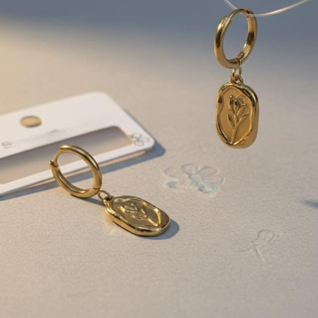 Petal 18K Gold Plated Earrings