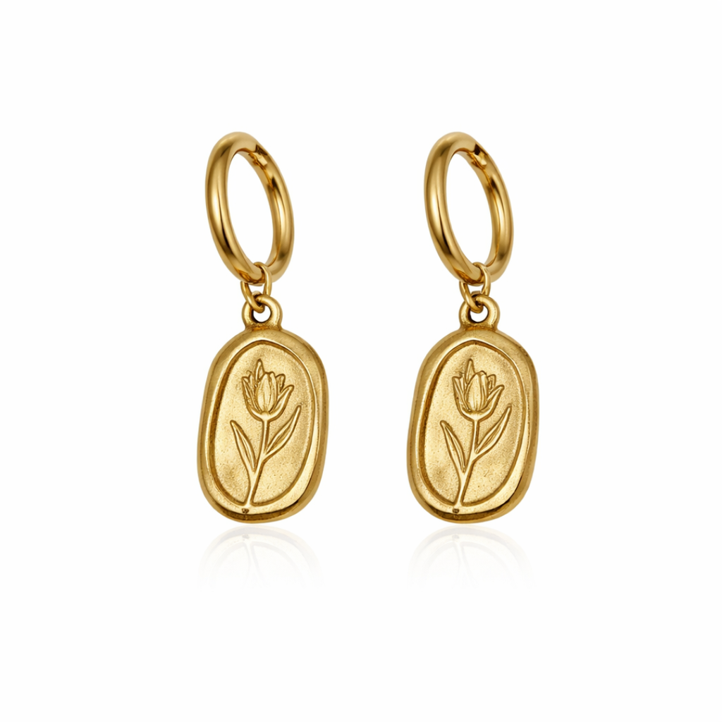 Petal 18K Gold Plated Earrings