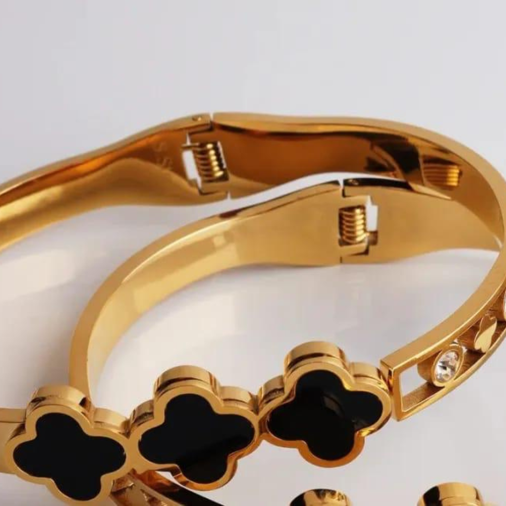 18K Gold Plated Night Bloom Bracelet – Luxury Accent Jewelry for Women