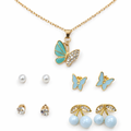 Butterfly Enchanted Crystal Jewellery Set