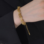 Orlina 18K Gold Plated Chain Bracelet