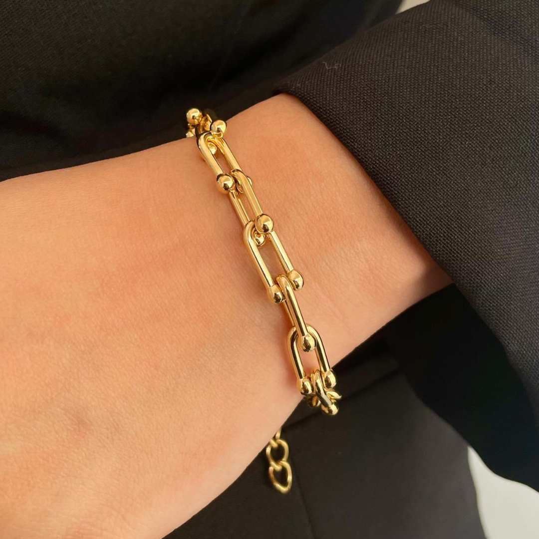 Orlina 18K Gold Plated Chain Bracelet