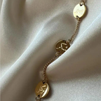18K Gold Plated Sabar Shukar Charm Bracelet