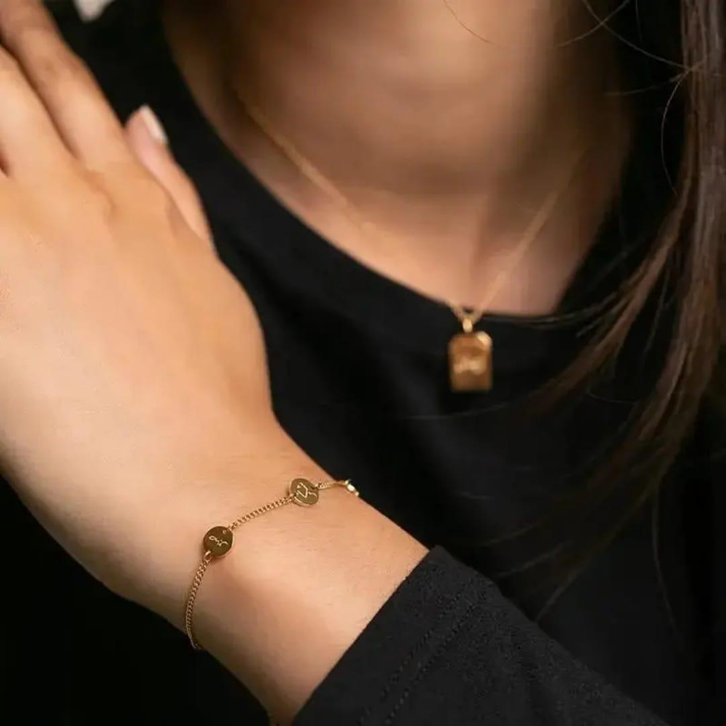 18K Gold Plated Sabar Shukar Charm Bracelet