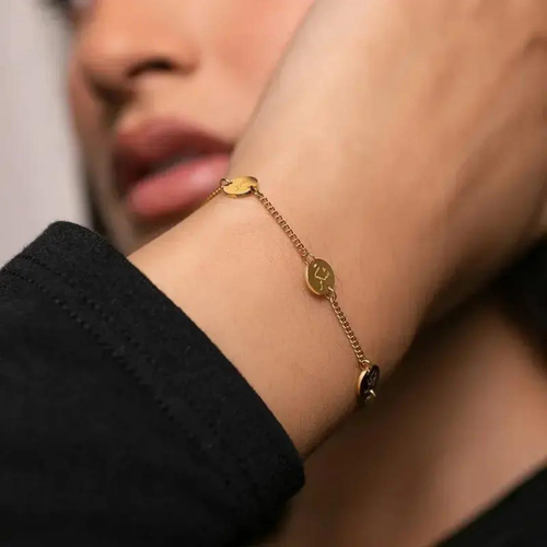 18K Gold Plated Sabar Shukar Charm Bracelet