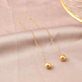 18K Gold Plated Long Drop Earrings