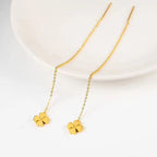 18K Gold Plated Statement Long Earrings