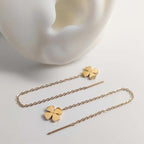 18K Gold Plated Statement Long Earrings