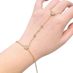 Statement Hand Chain 18K Gold Plated Bracelet