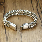 Heavy Cuban Link Men’s Bracelet – Chunky Chain Style (Silver)