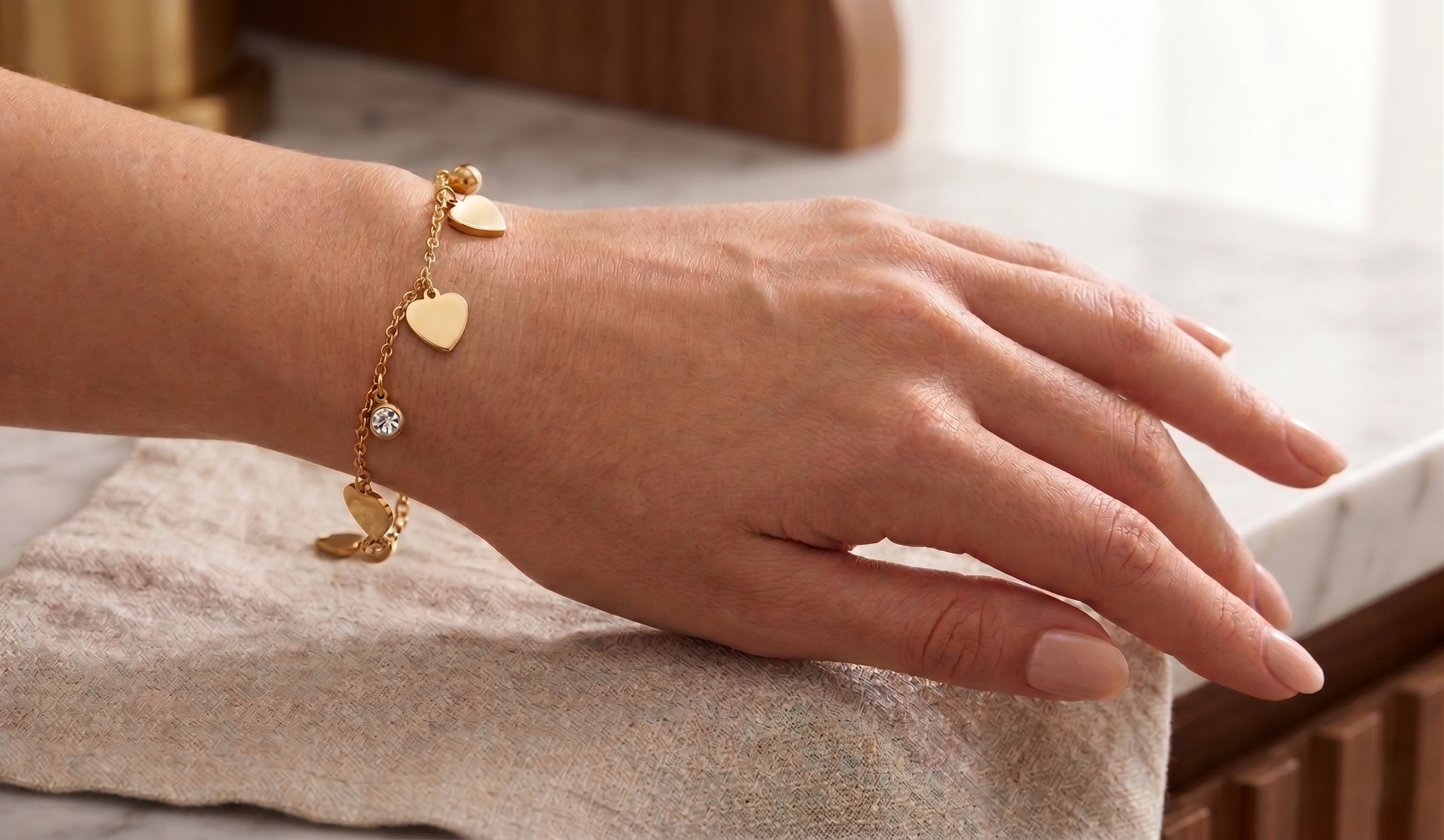 Beloved 18k Gold Plated Bracelet