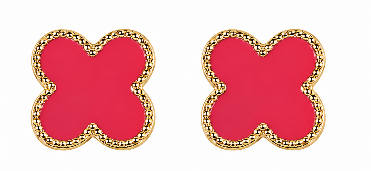 Clover & Bloom Stud Earrings