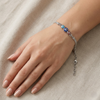 Devotion Charm 18k Silver Plated Bracelet