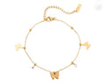 Ethereal 18k gold plated anklet