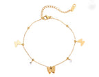 Ethereal 18k gold plated anklet