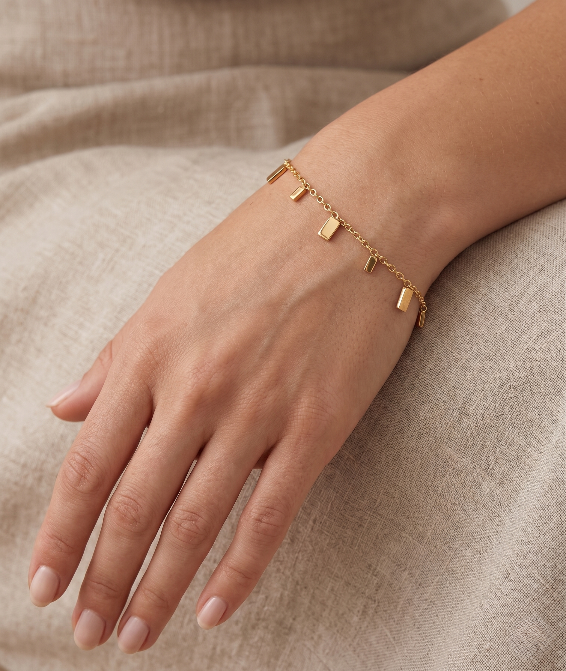Petite 18k gold plated bracelet