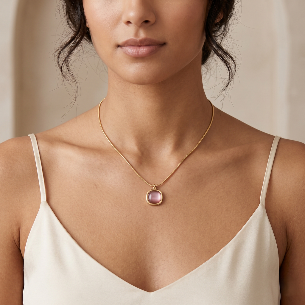 Lumiere 18k Gold Plated Pendant Necklace