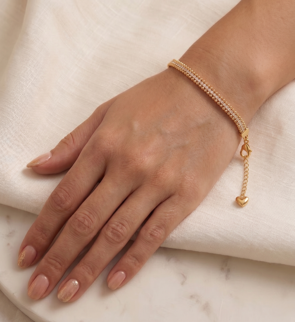 Luxe trio 18k gold plated bracelet