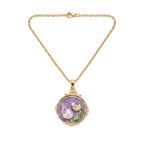 Midas Link 18k Gold Plated Pendant Necklace