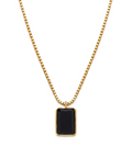 Midnight 18k Gold Plated Pendant Necklace