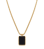 Midnight 18k Gold Plated Pendant Necklace