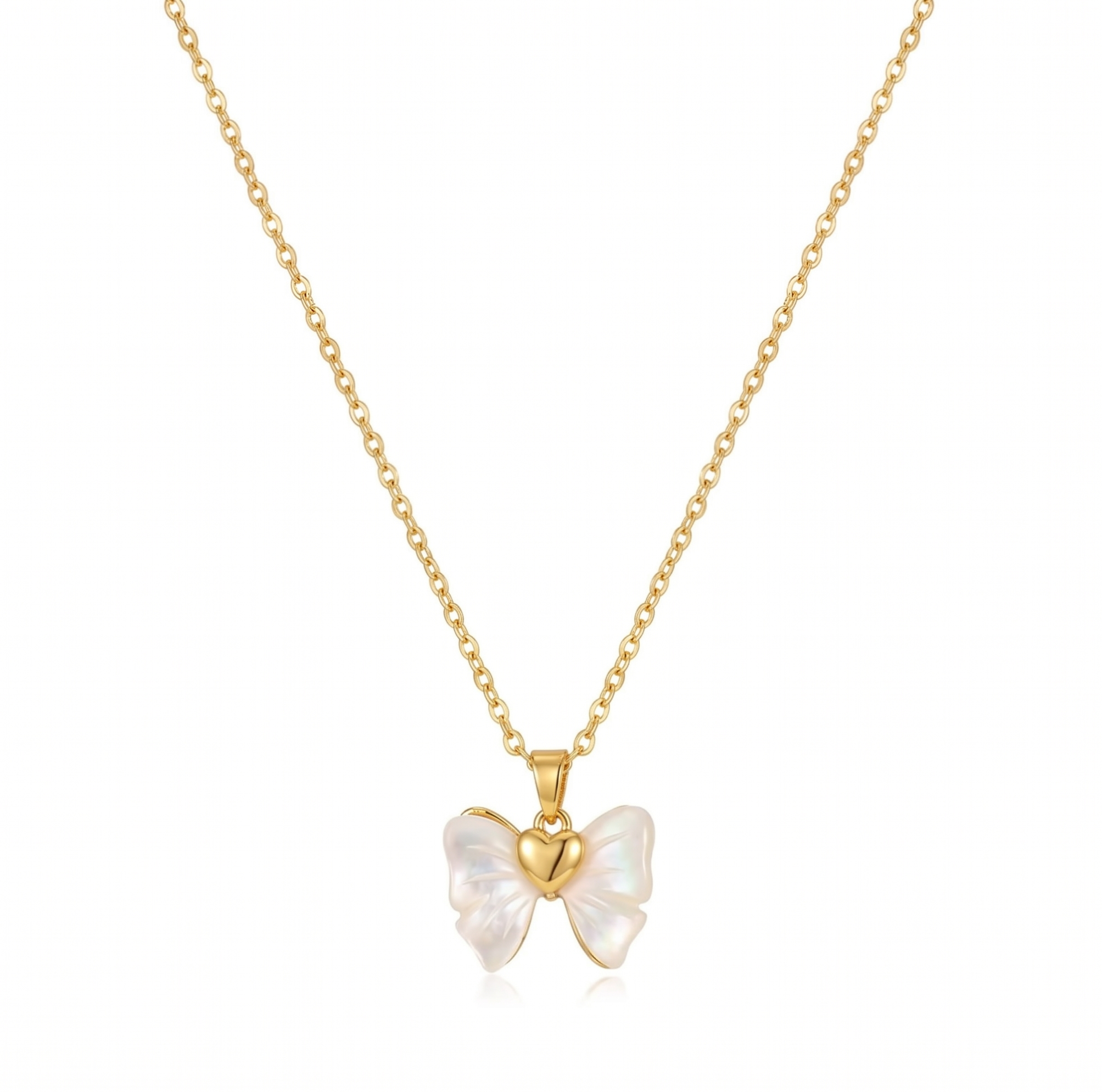 Opulent 18k gold plated pendant necklace
