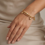 Soleil Bell 18k Gold Bracelet Bangle