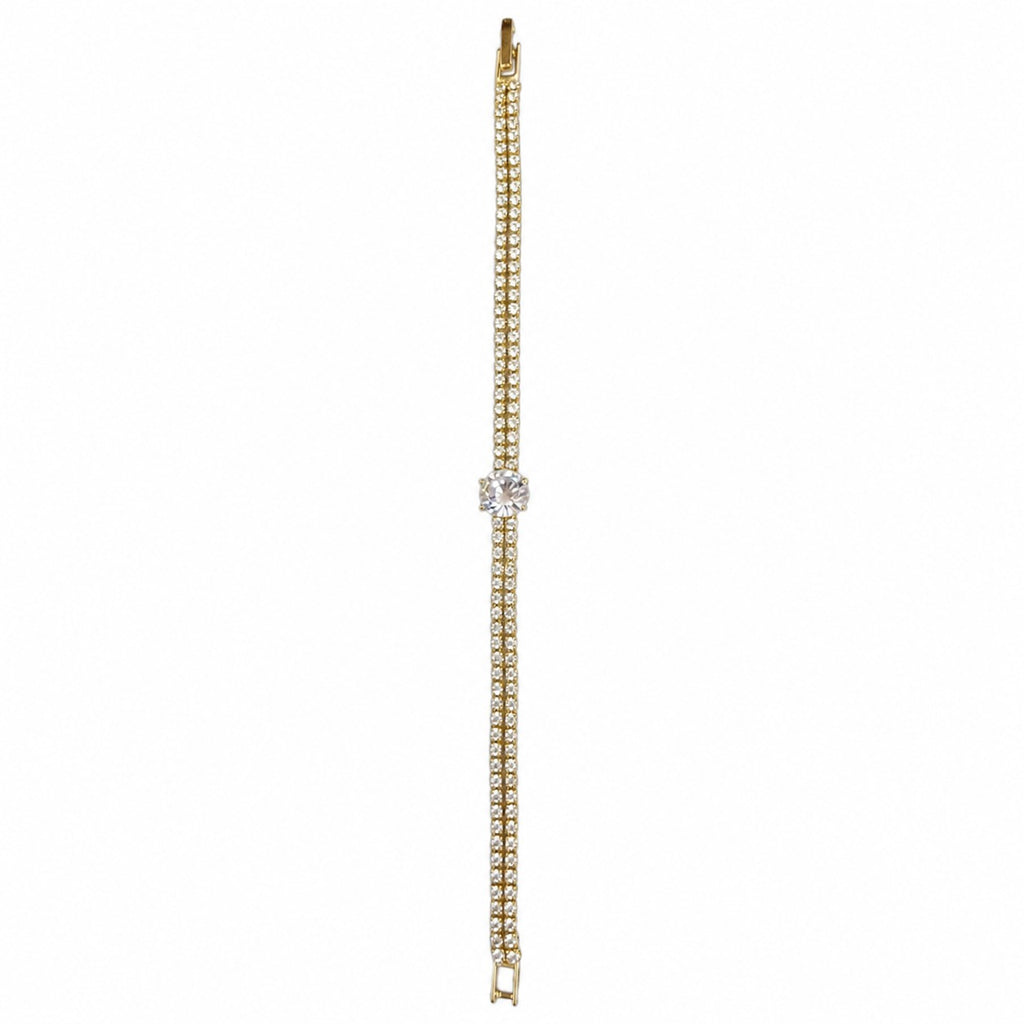 Sovereign 18k gold plated bracelet